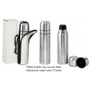 SS - Vacuum Flask with Mugs
